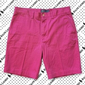 MEN'S - Polo Ralph Lauren Pink Stretch Classic Fit Chino Shorts